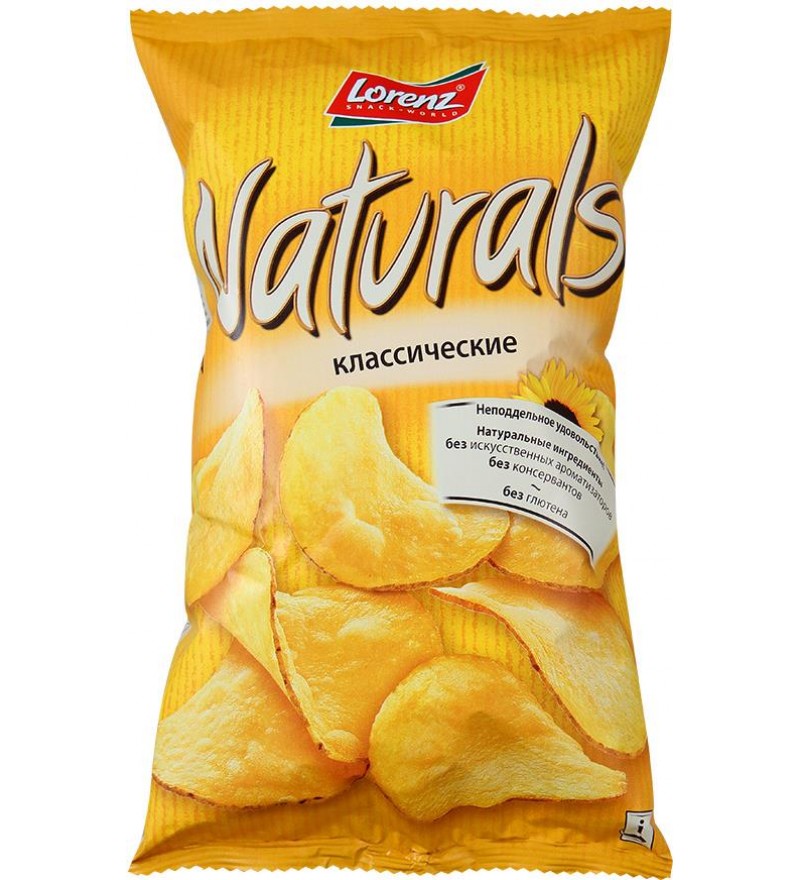 Чипсы картофельные "Naturals" классические