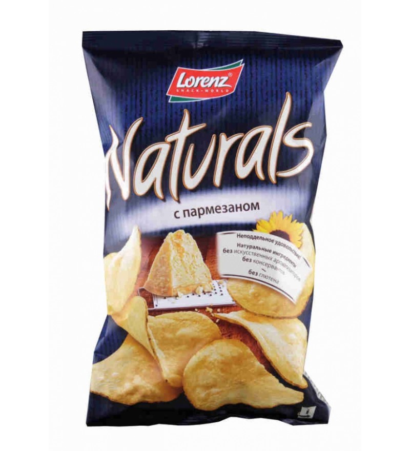 Чипсы картофельные "Naturals" с пармезаном