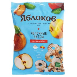 Яблочные чипсы "Яблоков" из сладких яблок
