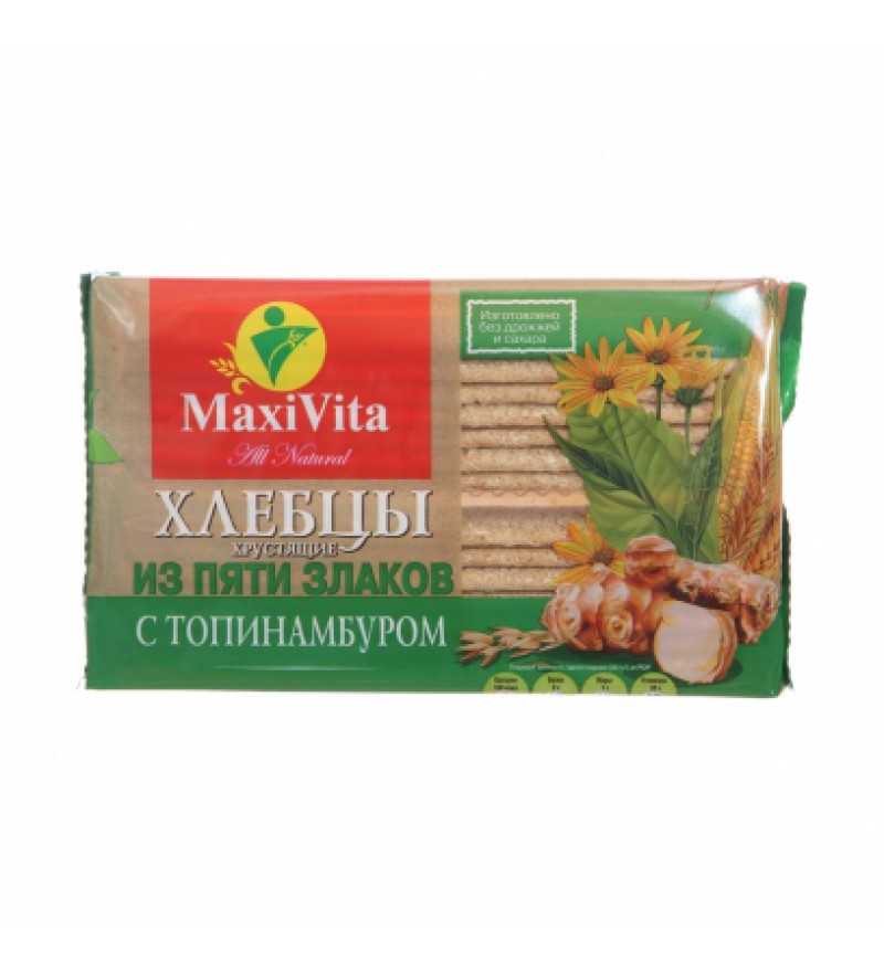 Хлебцы хрустящие "MaxiVita" из пяти злаков с топинамбуром