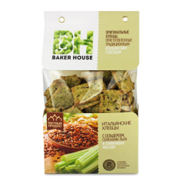 Хлебцы "BAKER HOUSE" с сельдереем и семенами льна
